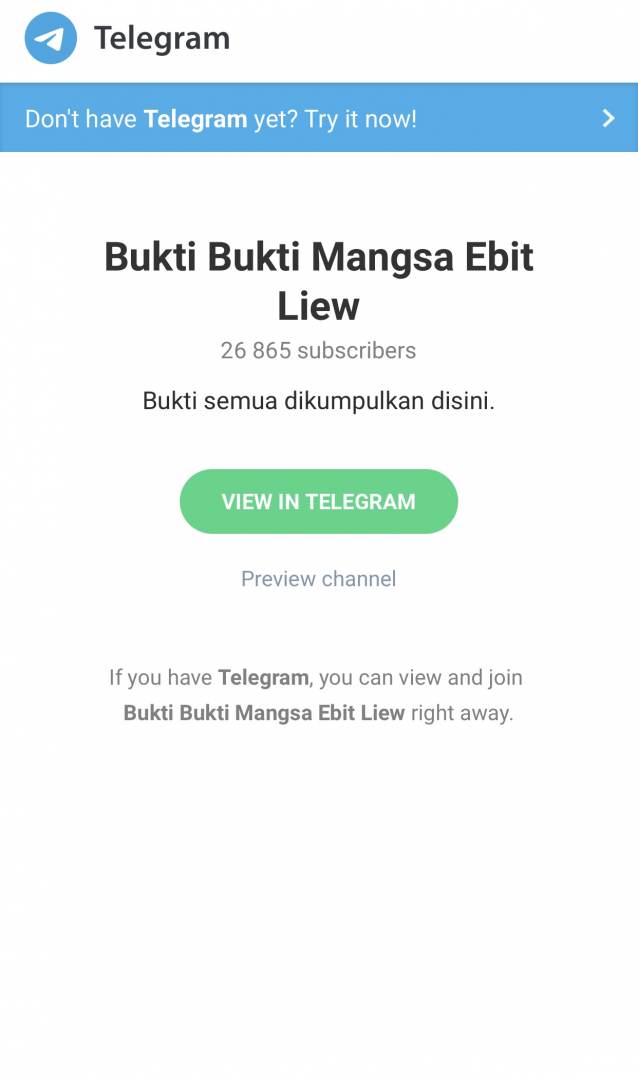 Link telegram ebit lew